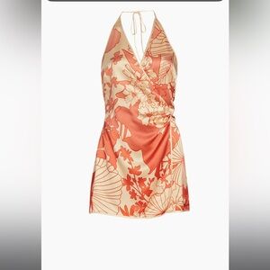 SIR. Como Floral Silk Twist Minidress